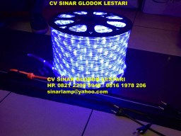 Lampu Led Selang Kotak Warna Biru